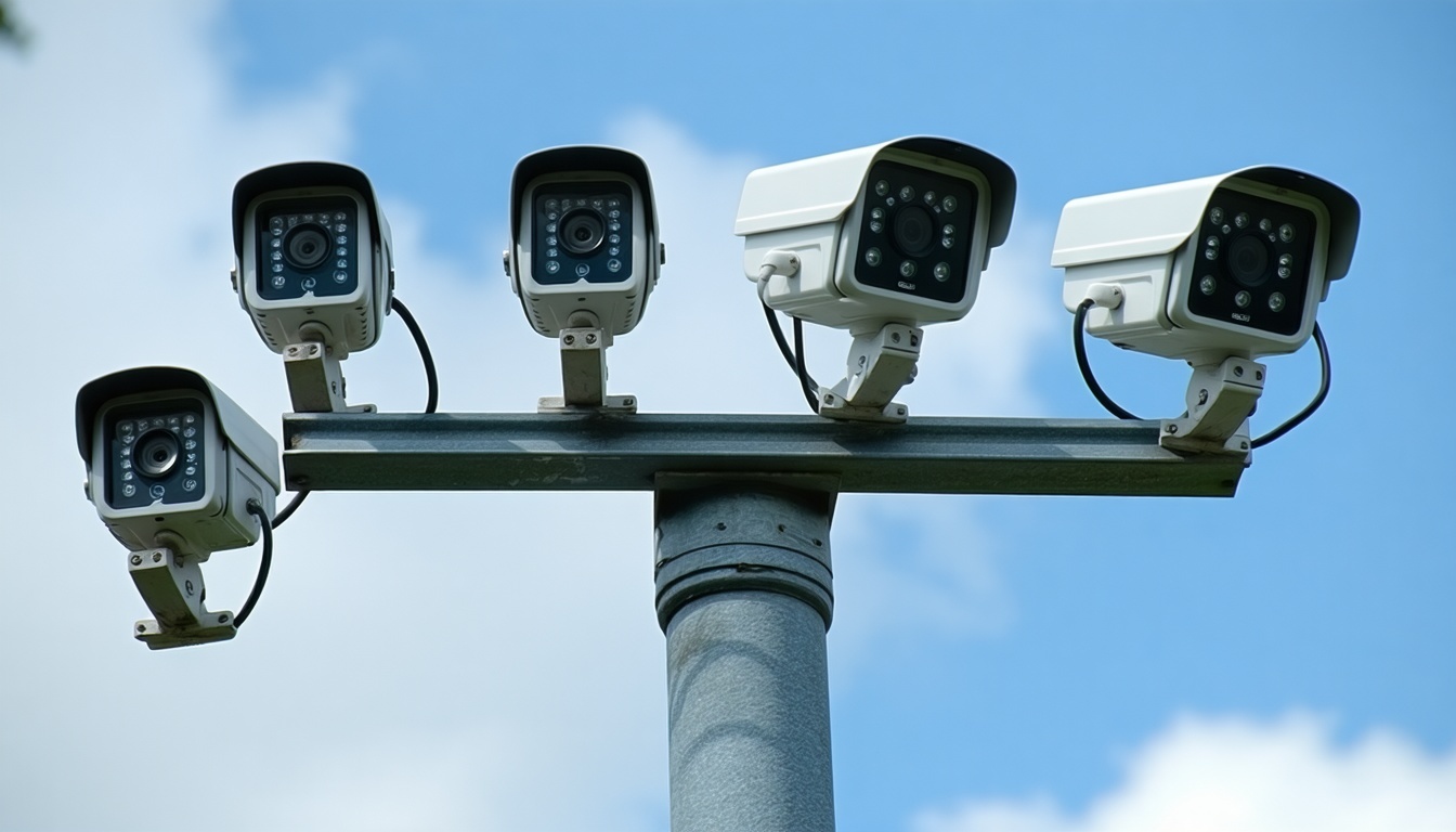CCTV camera system for security